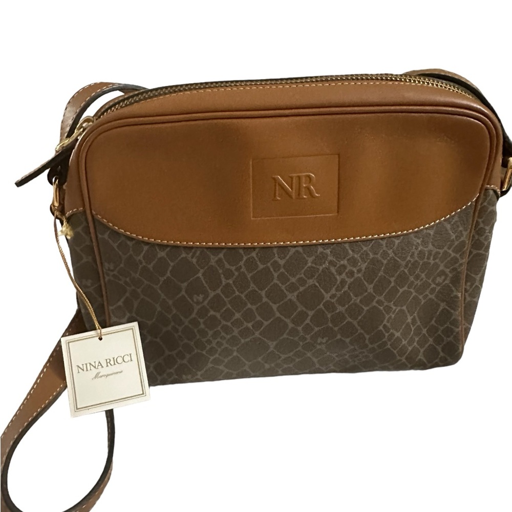 Nina Ricci Crossbody bag in brown leather NWT